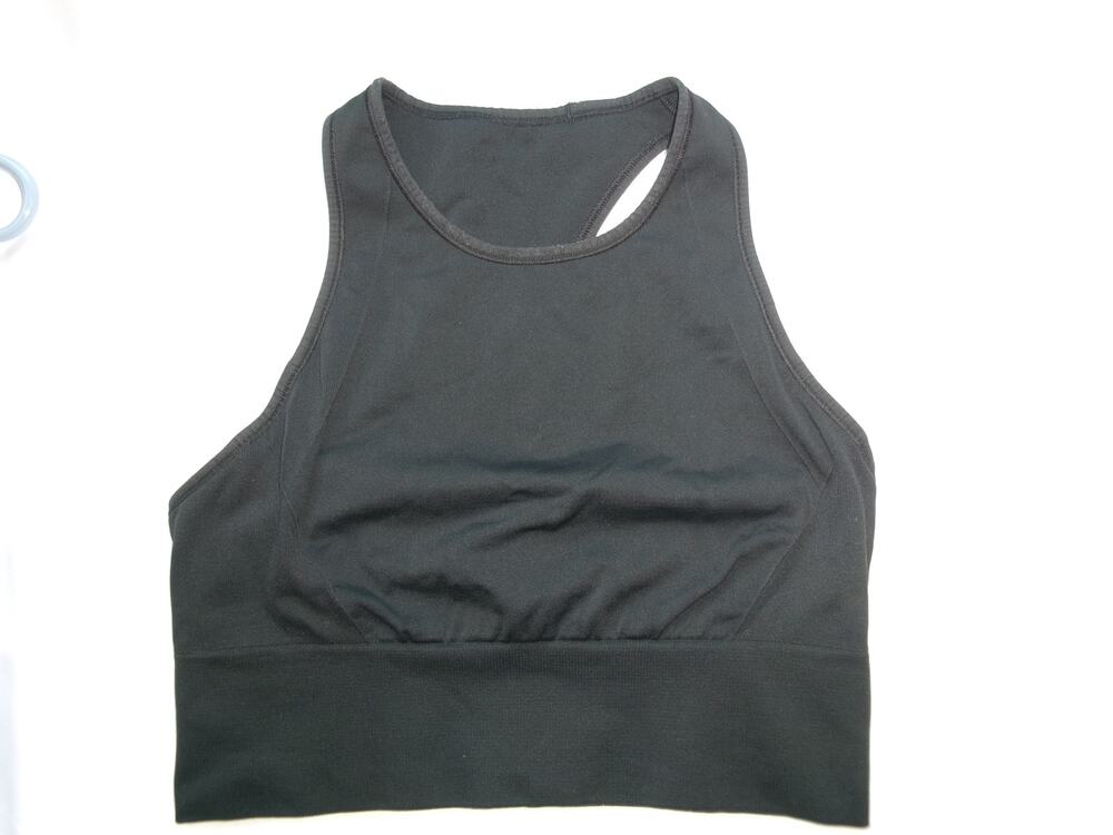 Lululemon Ebb to Train High Neck Sports Bra Black Women's Size 10